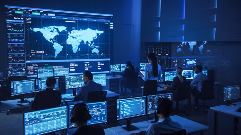 High-tech control room